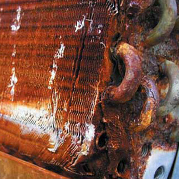 Copper Coils Rusting